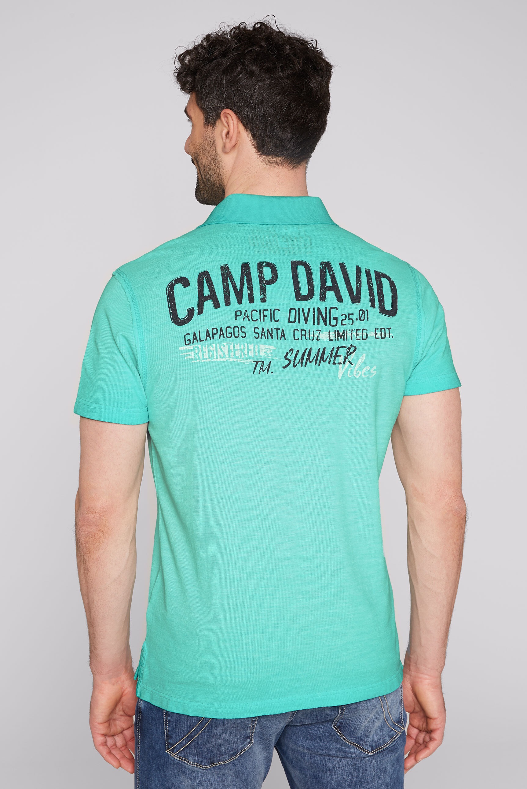CAMP DAVID Poloshirt, aus Baumwolle