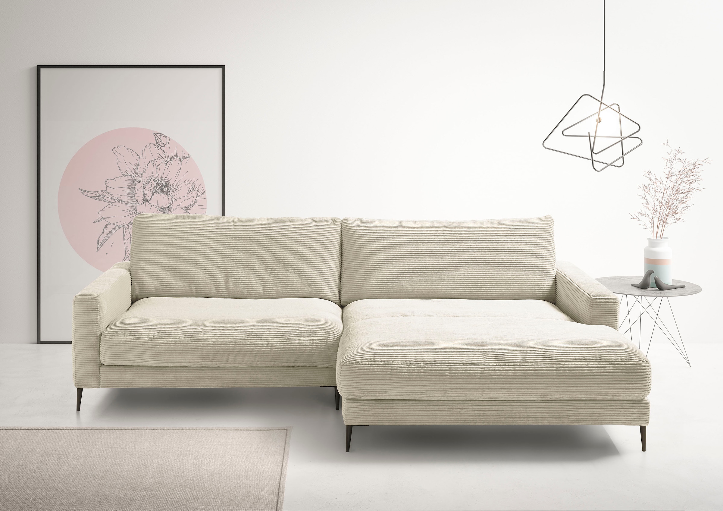 INOSIGN Ecksofa »Downtown, B/T/H: 272/190/84 cm L-Form« weicher Sitzkomfort günstig online kaufen