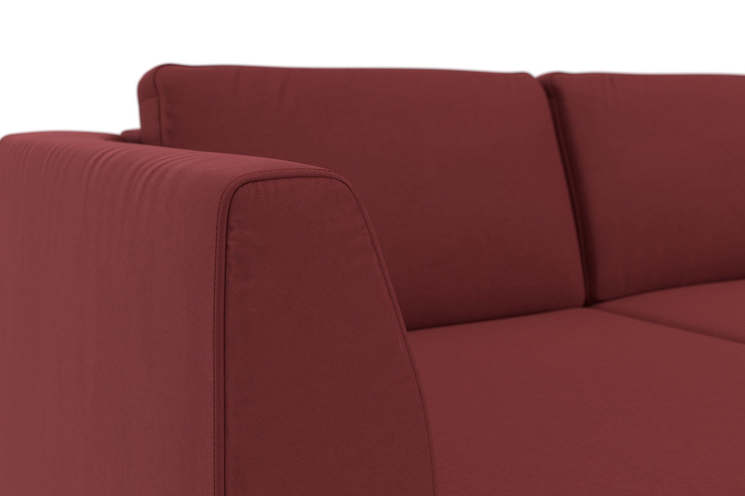 sit&more Ecksofa »Olsen L-Form«, inklusive Sitztiefenverstellung, wahlweise mit Bettfunktion, 15cm hoch