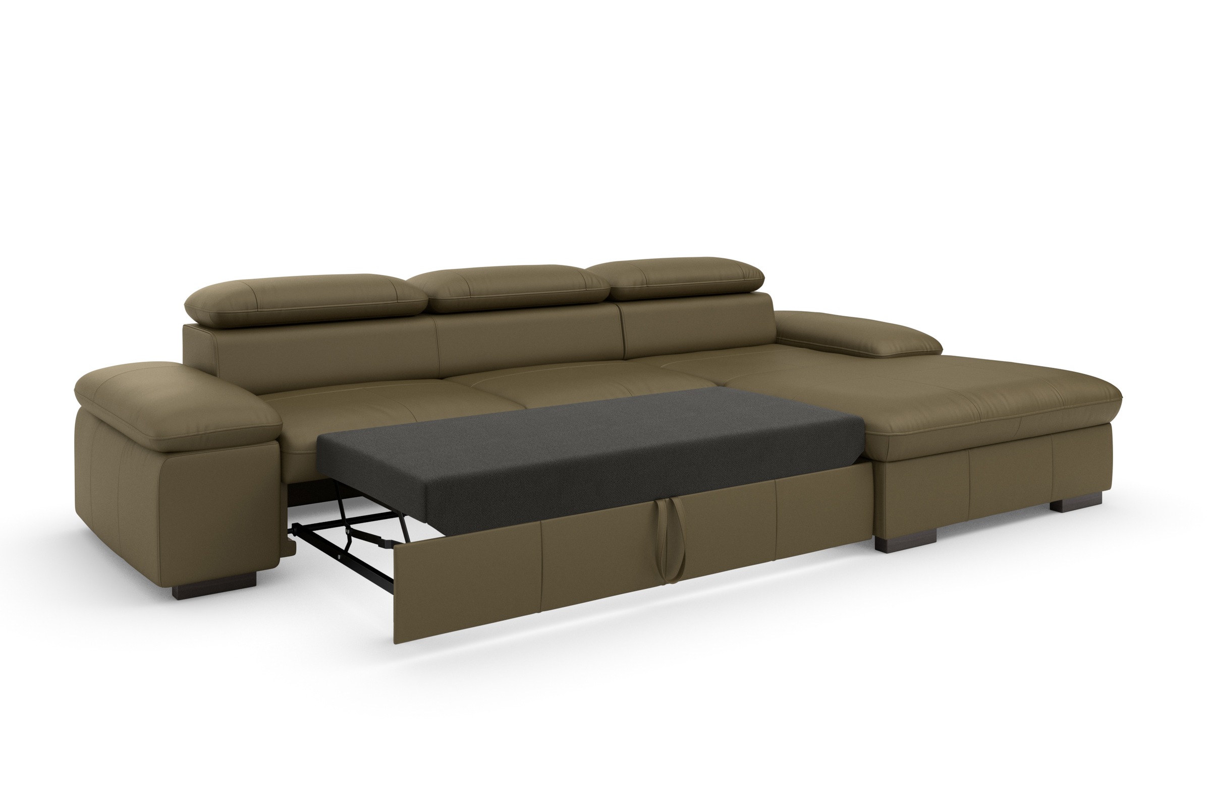 Home affaire Ecksofa »Alberto L-Form«, mit Kopfteilverstellung, wahlweise mit Bettfunktion