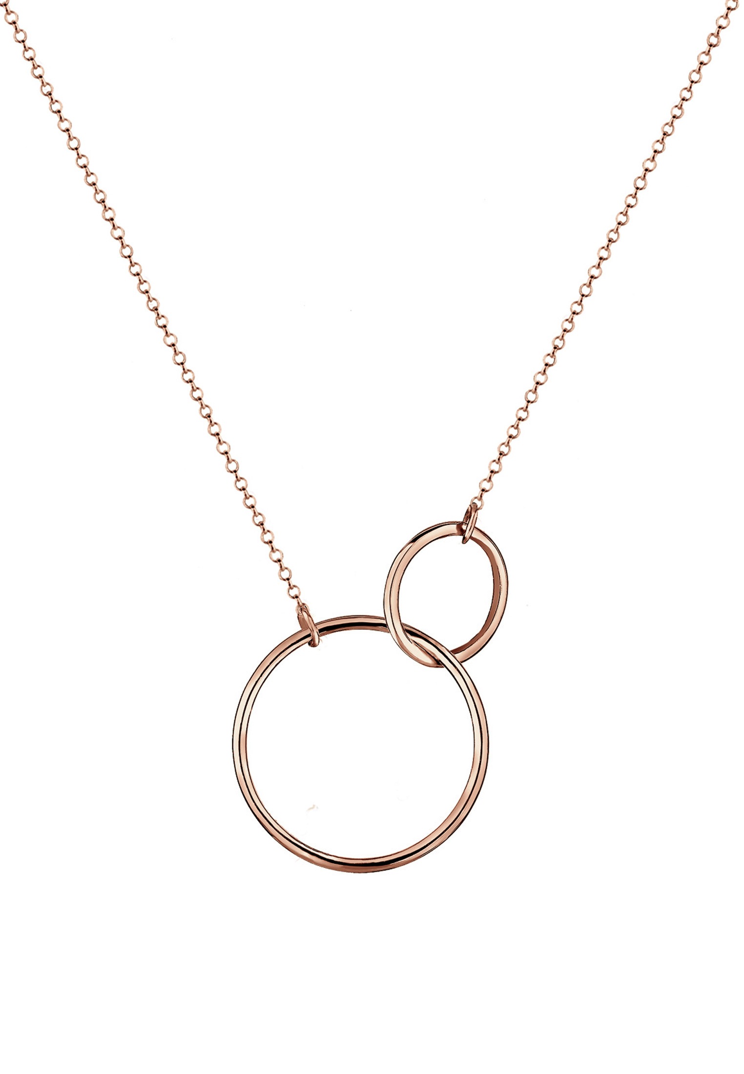 Elli Kette mit Anhänger »Kreis Rund Ring Schlicht 925 Silber«