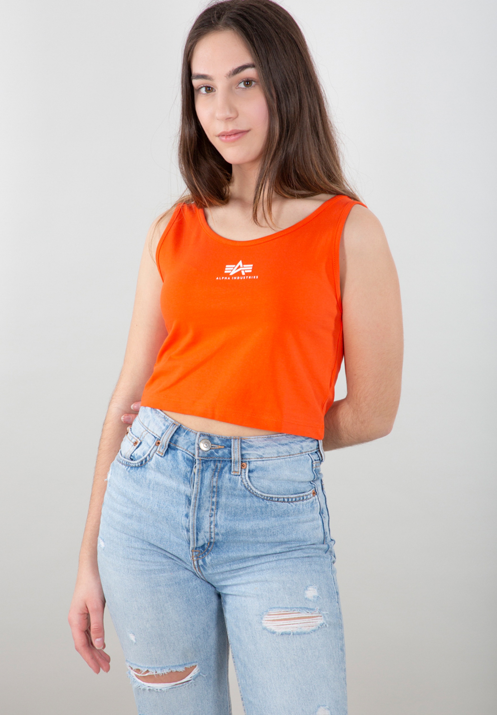 Alpha Industries Muskelshirt »Alpha Industries Women - Tanks Basic Crop-Tank SL Women«