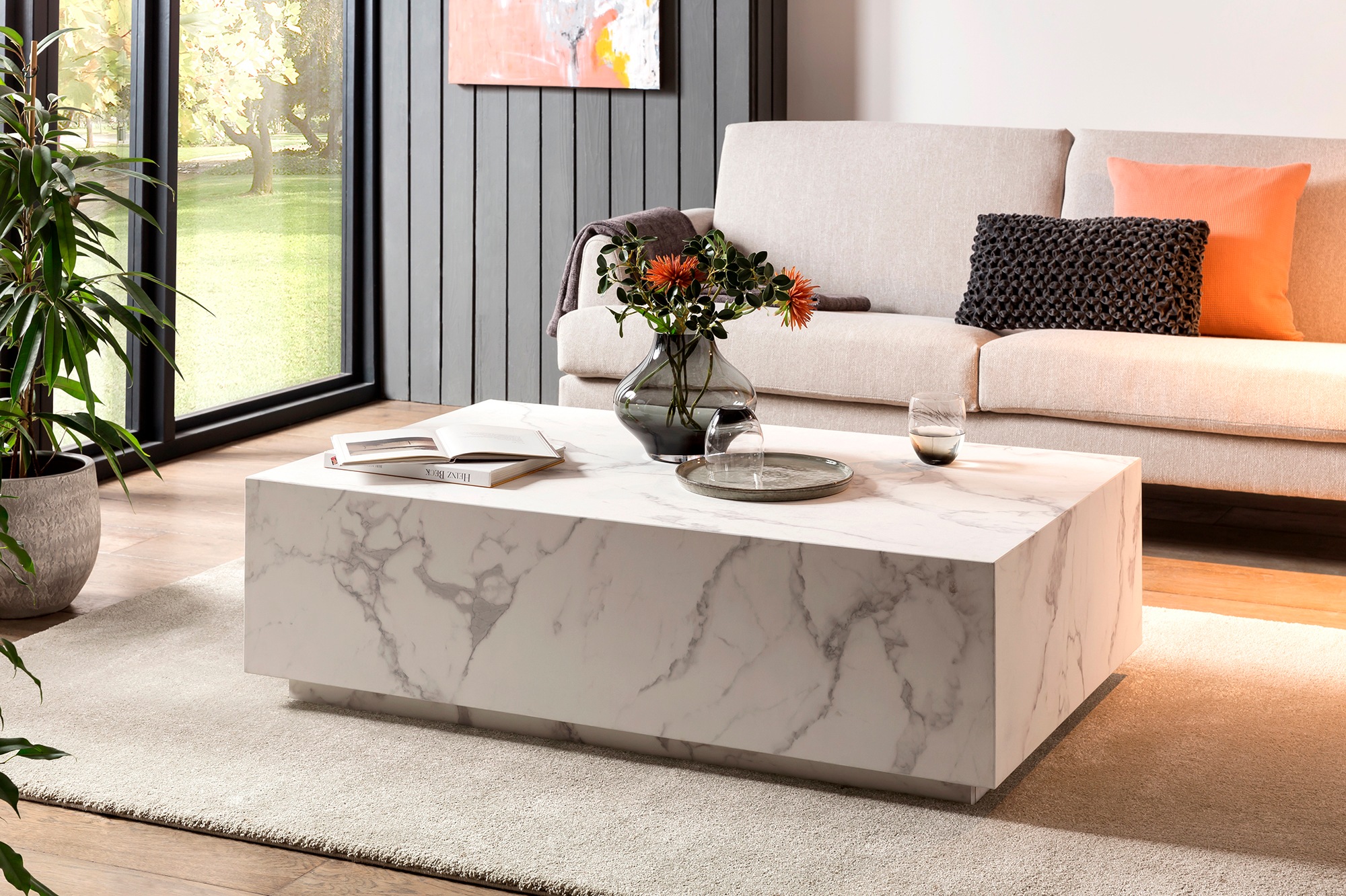 SalesFever Couchtisch »Almeria Beistelltisch B/T 120/75 cm«, rechteckig 120 günstig online kaufen