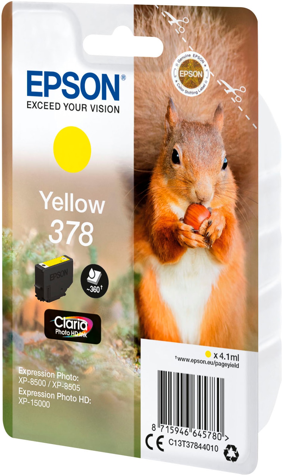 Epson Tintenpatrone »original 378, Claria Photo HD (Eichhörnchen)«