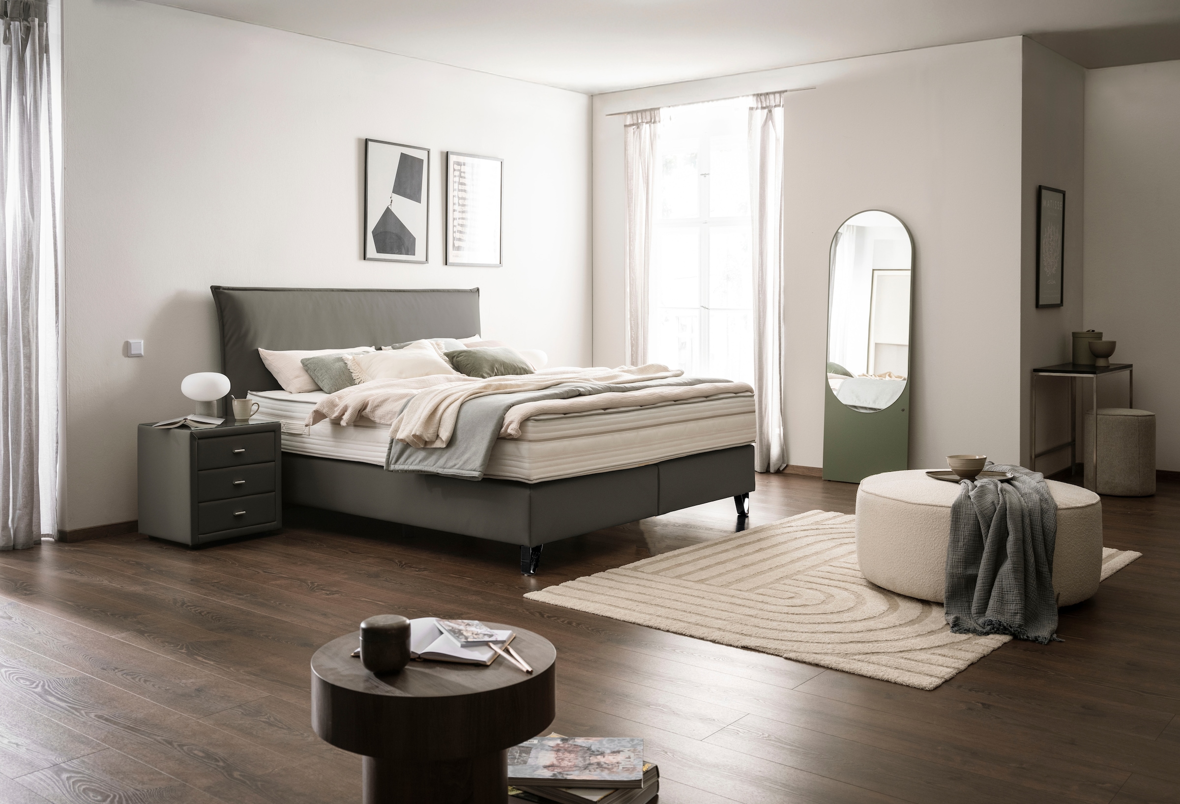alina Boxspringbett »Manrid in der Breite 180x200cm« günstig online kaufen