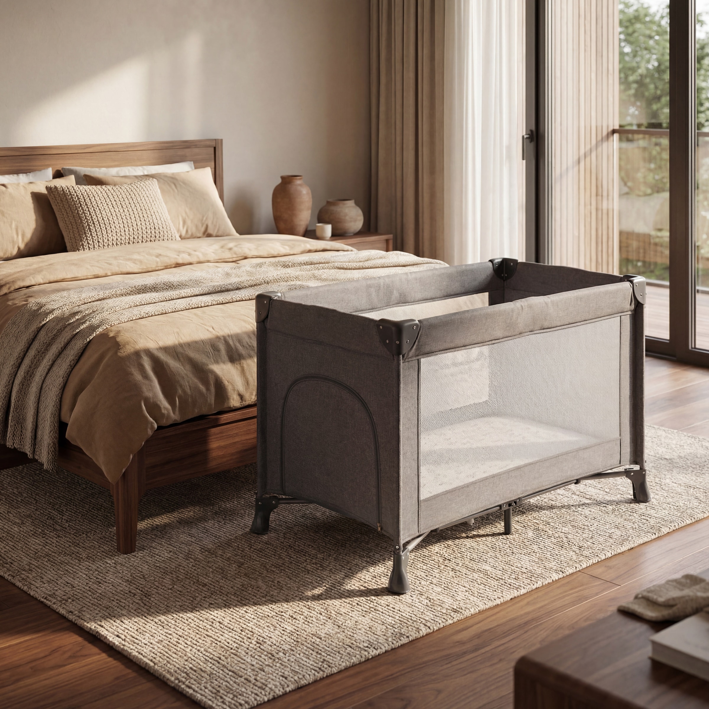 Fillikid Reisebett-Matratzen »Matratze für Reisebett gerollt Jersey Hund« 4 cm hoch 1 Stk. tlg. passend für Reisebetten 120 × 60 cm