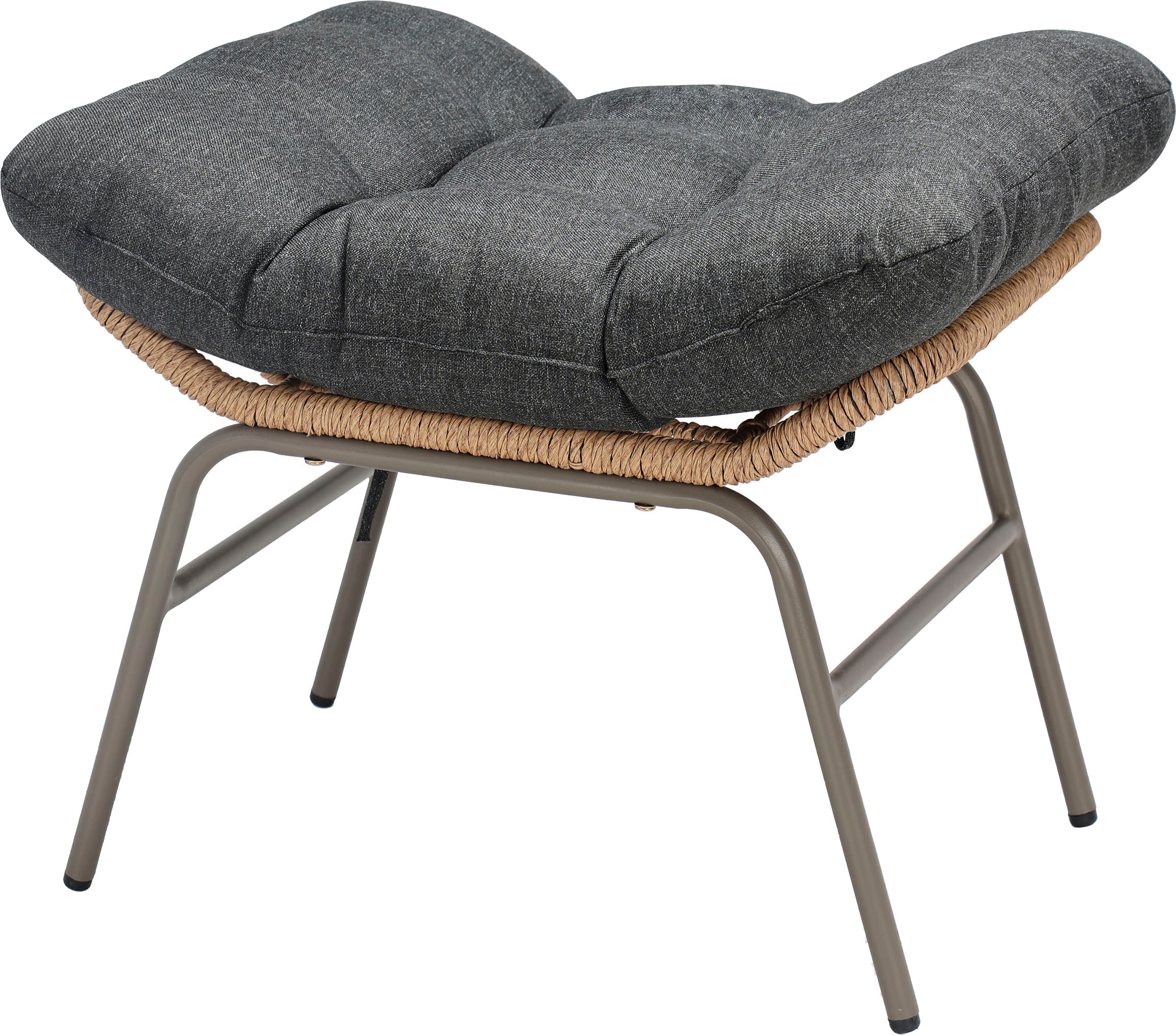 KONIFERA Schaukelstuhl »Ferrol« (Set) inklusive Fußhocker, mit Auflagen