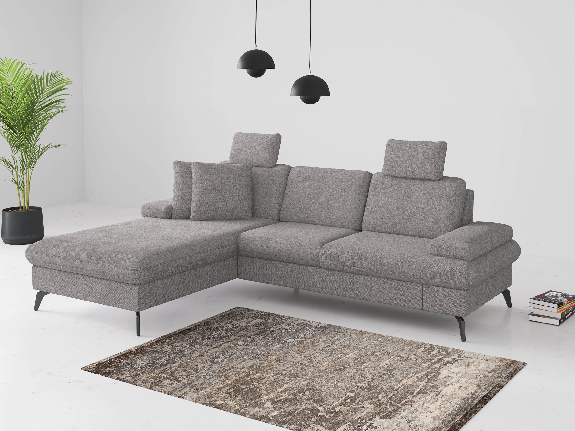 sit&more Ecksofa »Morris Jubi L-Form«, inkl. Armteilfunktion und 1 Zierkiss günstig online kaufen