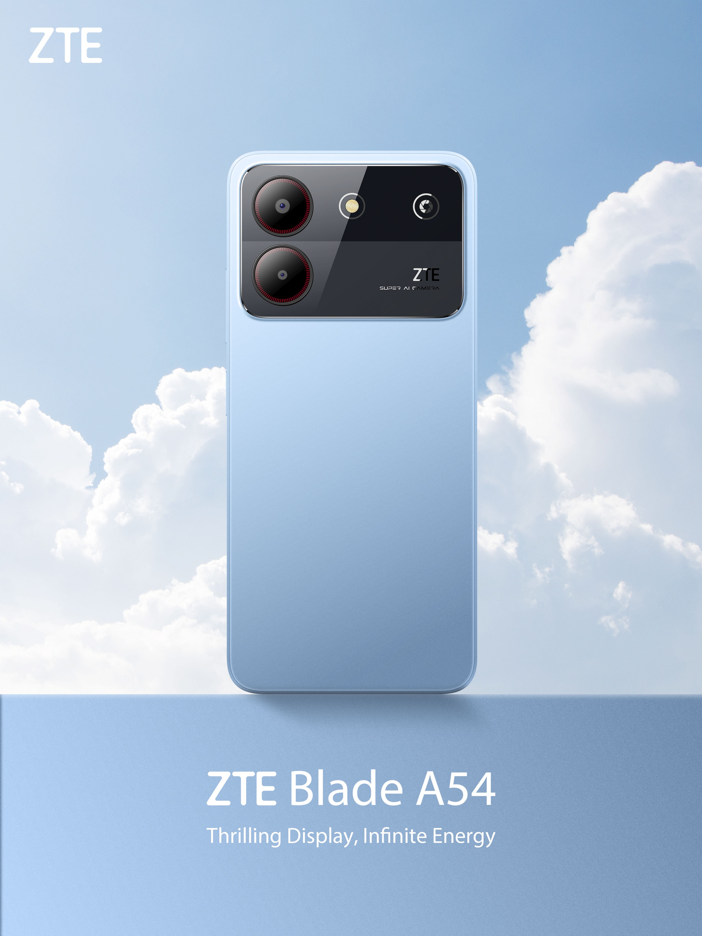 ZTE Smartphone »Blade A54«, blau