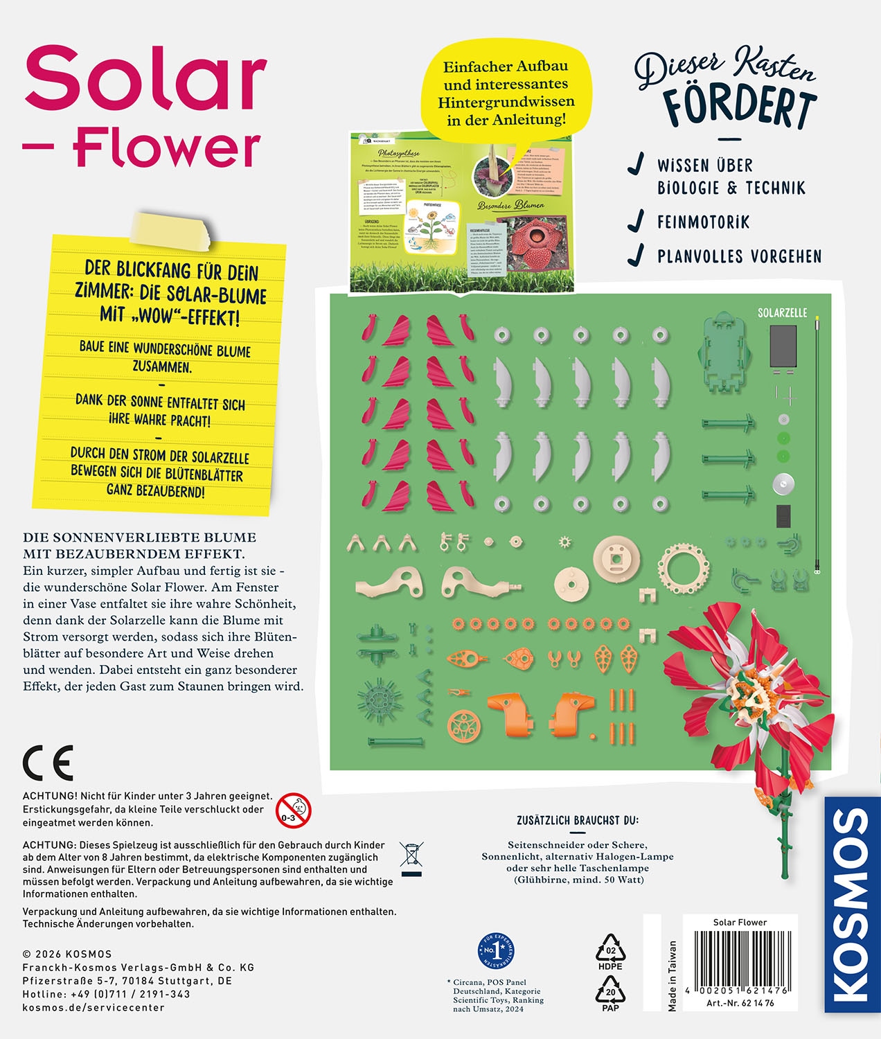 Kosmos Experimentierkasten »Solar-Flower«