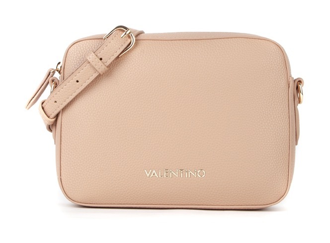 VALENTINO BAGS Mini Bag »BRIXTON« Damen Handtasche, Kamarabag mit Logoverzierung beige