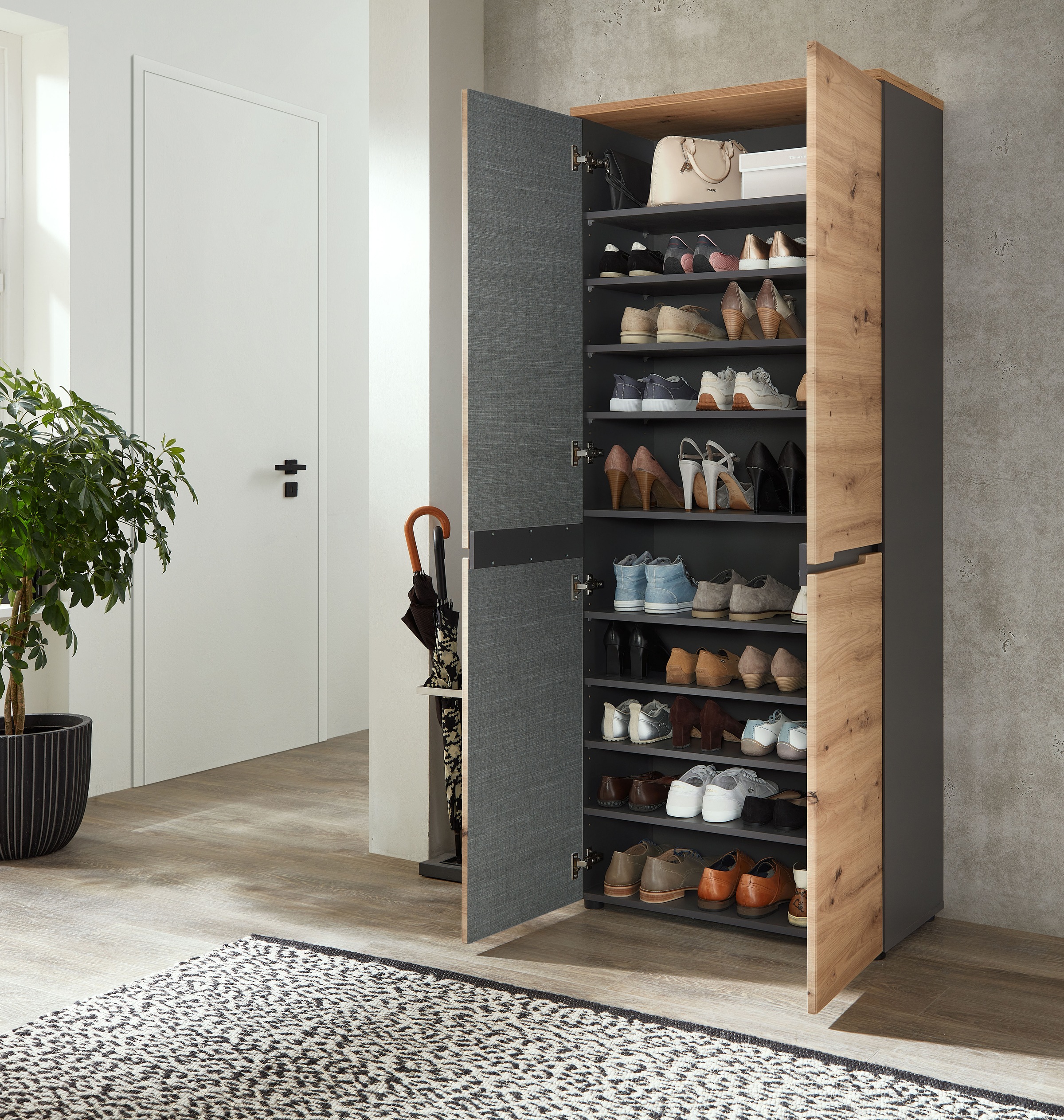 Innostyle Schuhschrank »Memphis Garderobenschrank, 65x192x38cm (B/H/T)«, (1 St.)