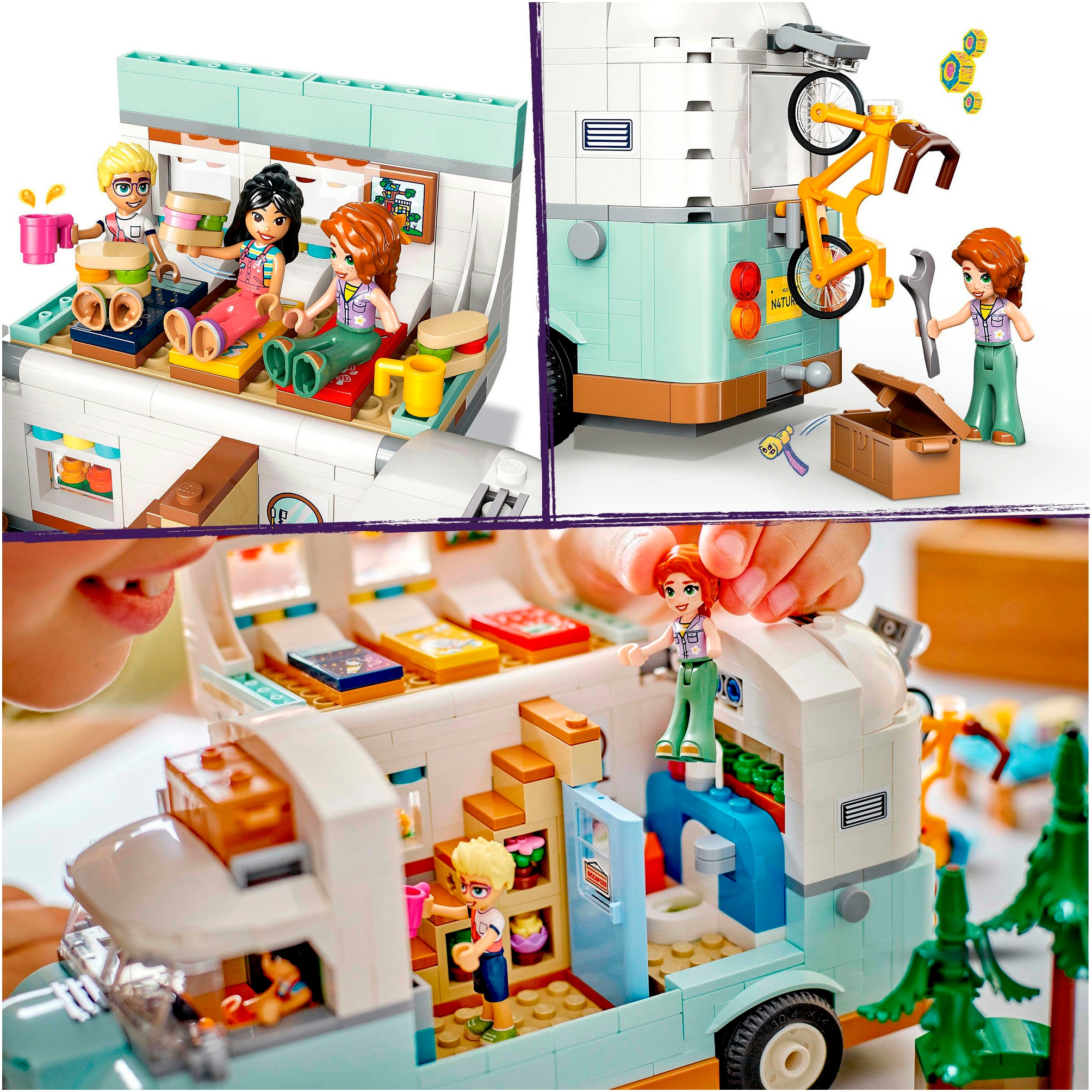 LEGO® Konstruktionsspielsteine »Wohnmobil (42663), LEGO Friends«, (778 St.), Made in Europe