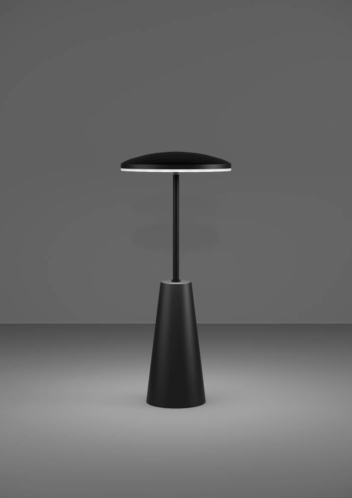 EGLO Tischleuchte »PICCOLA«, 1 flammig, Leuchtmittel LED-Modul | LED fest integriert, dimmbare Nachttischlampe, Metall in Schwarz, Lampe für Balkon, IP54