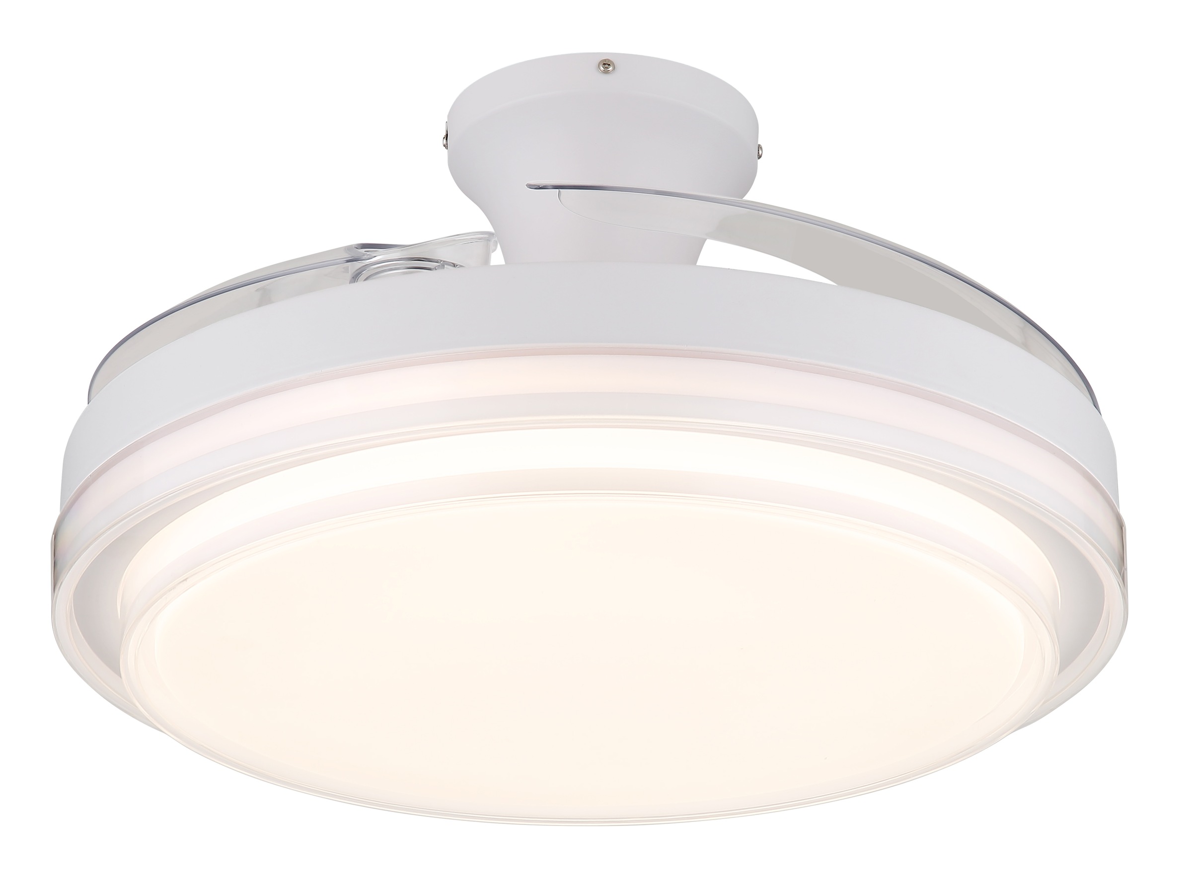 GLOBO LIGHTING Deckenleuchte »BELIZ«, Leuchtmittel LED-Modul | LED fest integriert, Ventilator / Schlafzimmer / Wohnbereich / Büro / weiß / 3 Flügel