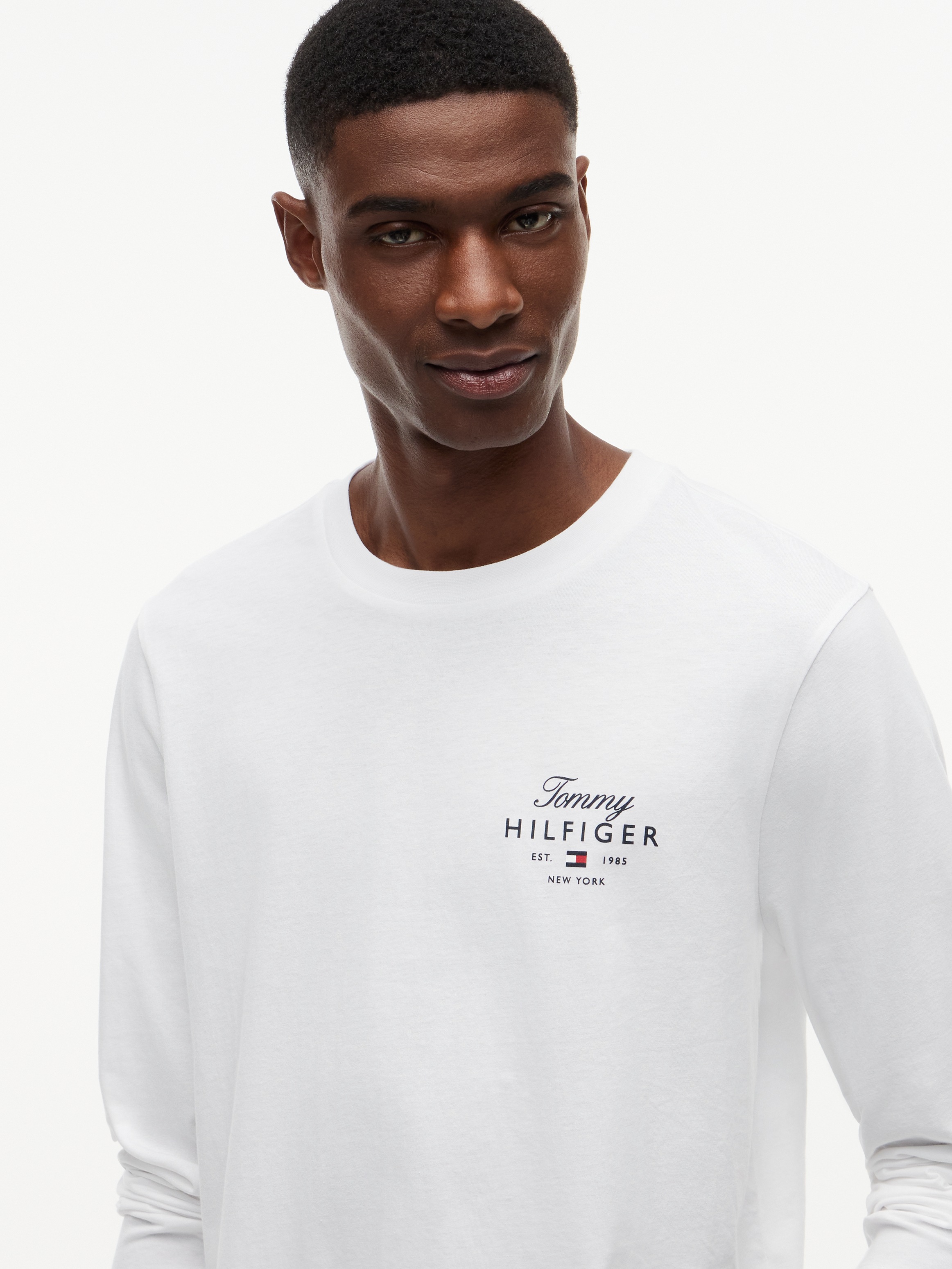 Tommy Hilfiger Langarmshirt »SCRIPT STACK LS REGULAR TEE«