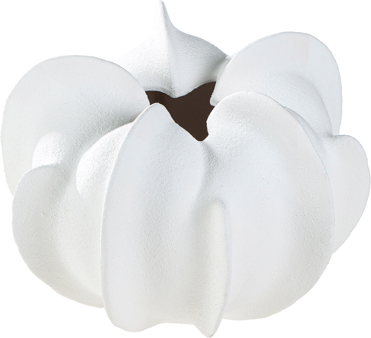 GILDE Tischvase »Vase Coquille weiß H. 20 cm« Blumenvase, Dekovase, Muscheloptik, maritim, modern, Geschenkartikel