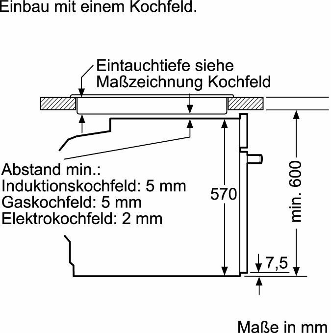 NEFF Einbaubackofen »B1DCA0AN0«, N 30, B1DCA0AN0, mit Teleskopauszug nachrüstbar, CircoTherm®-Heißluft