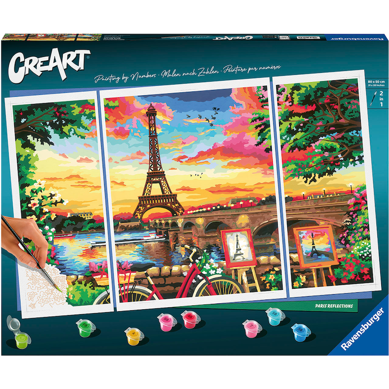 RAVENSBURGER Malen nach Zahlen »CreArt, Paris Reflections« Made in Europe bunt