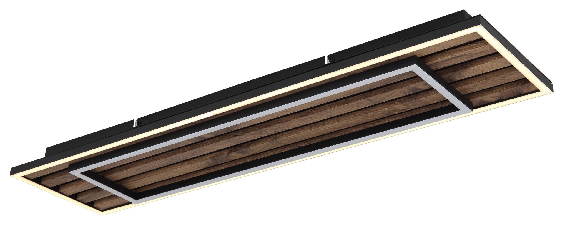 GLOBO LIGHTING LED Deckenleuchte »WOODY« LED-Modul 1 Stk. Warmweiß Deckenlampe, Wohnzimmer, Schlafzimmer, Design Lampe