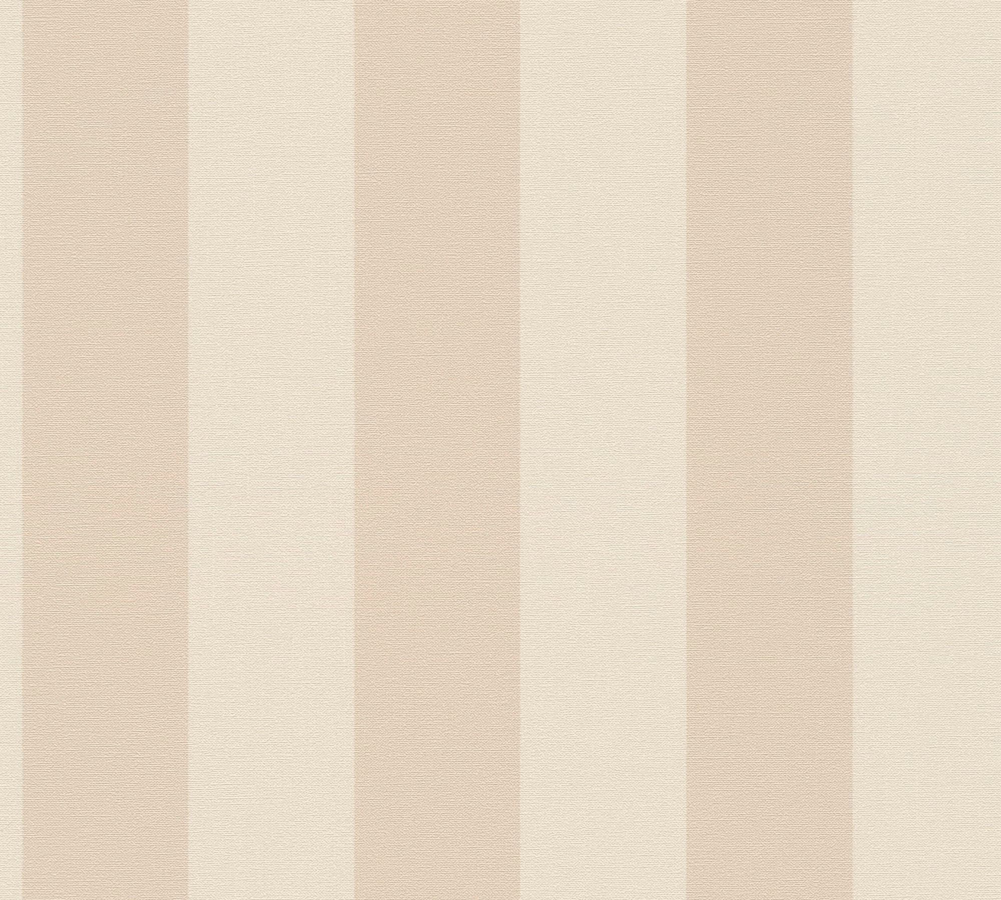 A.S. Création Vliestapete »Natural Living Streifentapete«, matt-gemustert-neutral, Landhaus gestreift PVC-Frei ressourcenschonend skandinavisch