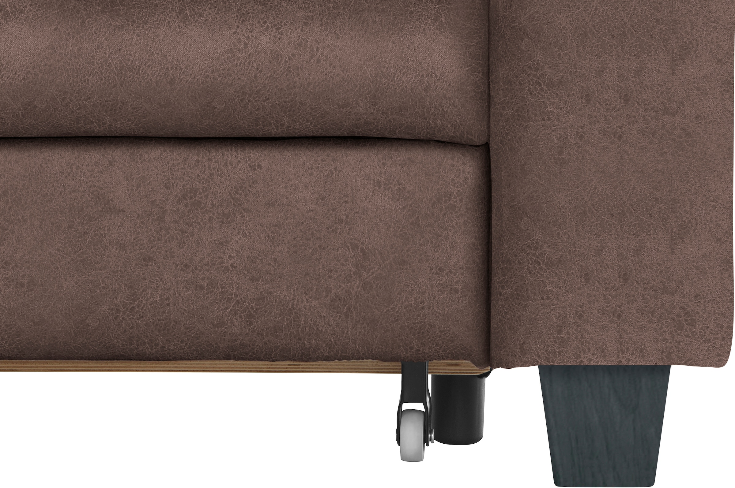 TRENDMANUFAKTUR Ecksofa »Chamber, zeitlos & elegant, bequem, L-Form«, inklusive einer Kopfstütze, wahlweise Schlaffunktion, B/T 203/245cm