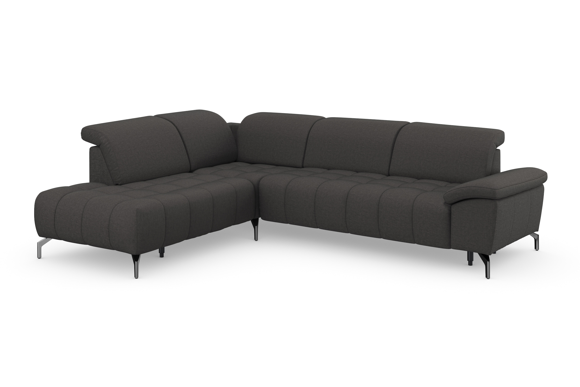 sit&more Ecksofa »Cool L-Form« wahlweise mit Kopfteilverstellung und Vorziehsitz motorisch