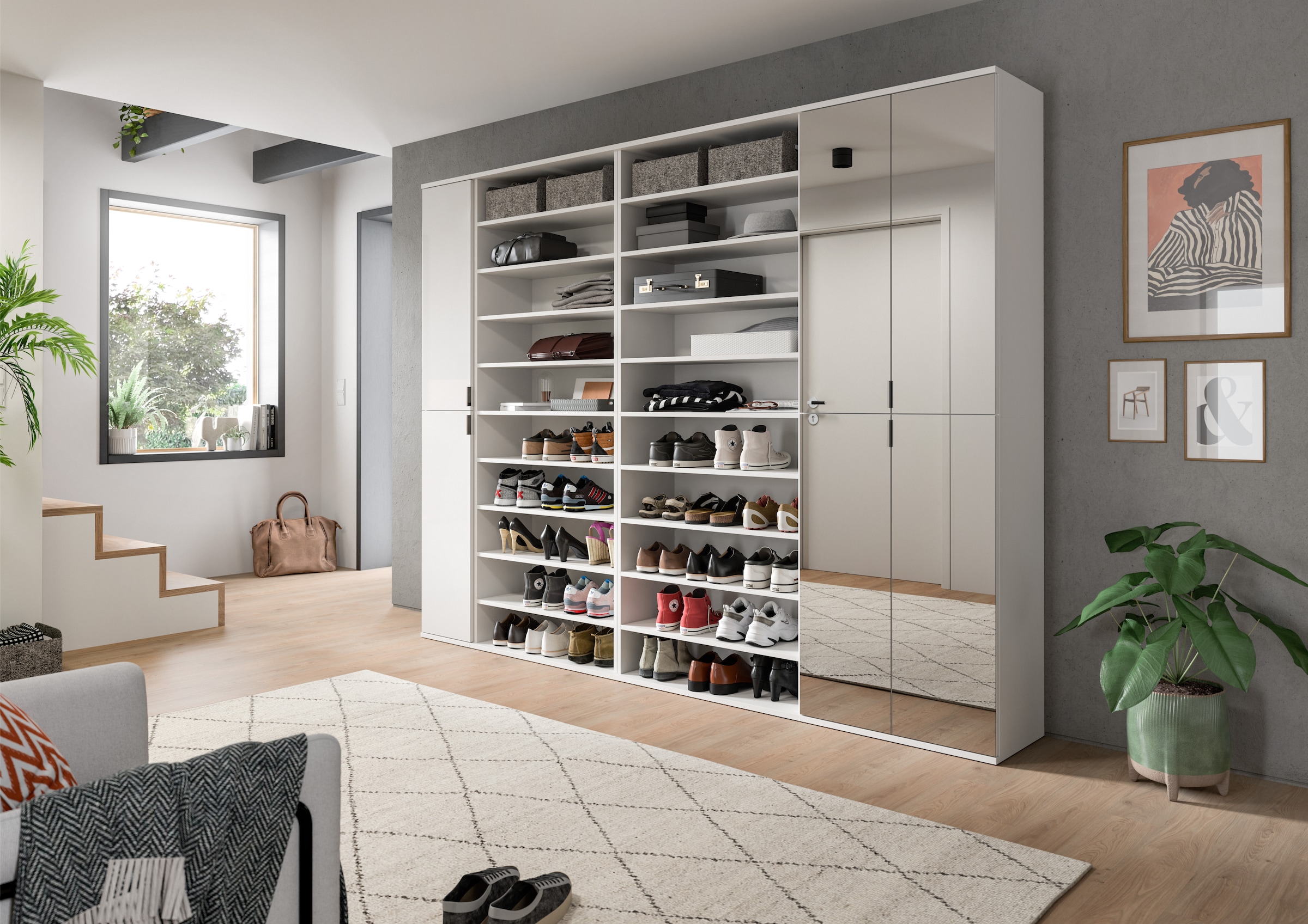 INOSIGN Garderoben-Set »Trondheim, Garderobenset 4-tlg. Breite 232 cm,«, (4 günstig online kaufen
