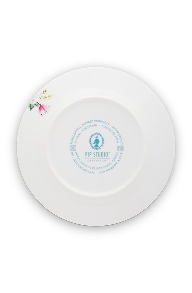 PiP Studio Teller-Set »Frühstücksteller Blushing Birds, Ø 21 cm«, (Set, 4 tlg.), Blushing Birds Kollektion, Teller im 4er Set