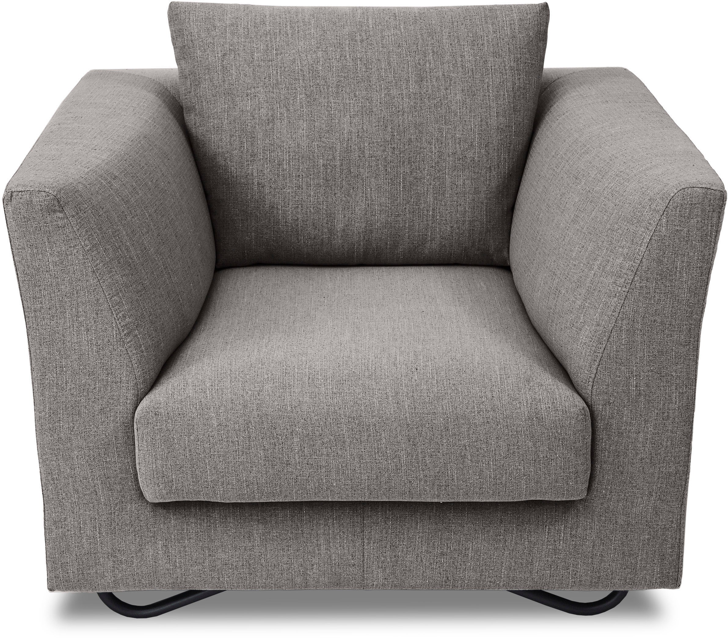 Alte Gerberei Sessel »Designsessel, Loungesessel im aufwendigen Design«, mit extravaganten Füße aus lackiertem Metall