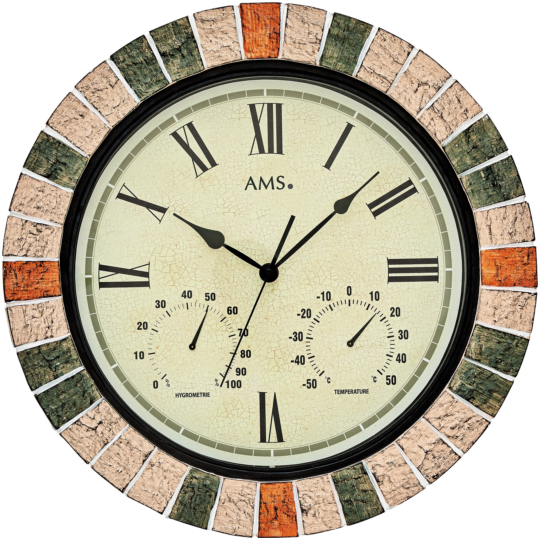 AMS Wanduhr »W9620«, Quarzuhr, Resin,Wohnzimmer,Esszimmer,Küche,Arbeitszimm günstig online kaufen