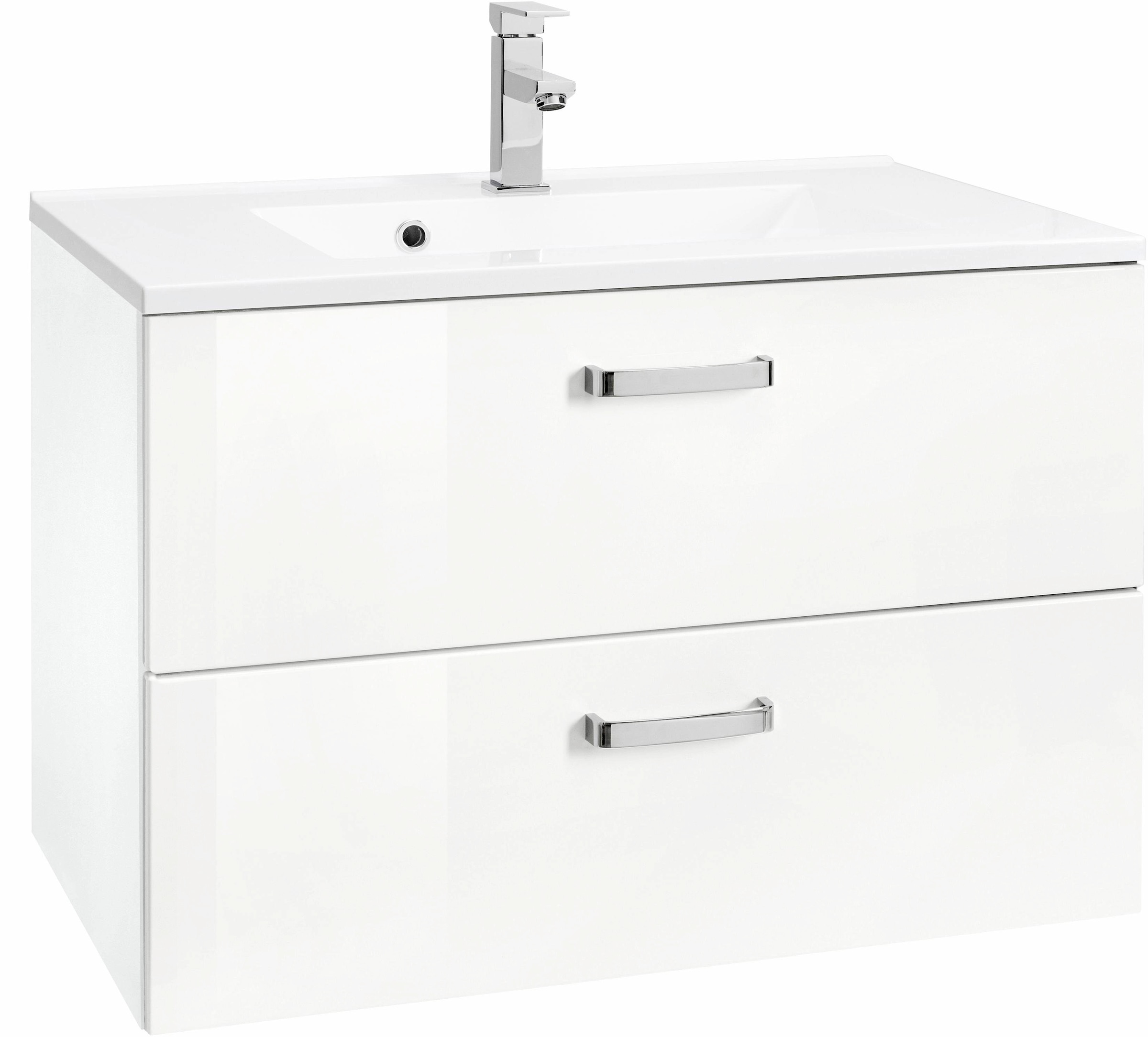 welltime Waschbeckenunterschrank »Ravenna« Badmöbel, Waschtisch inkl. Waschbecken