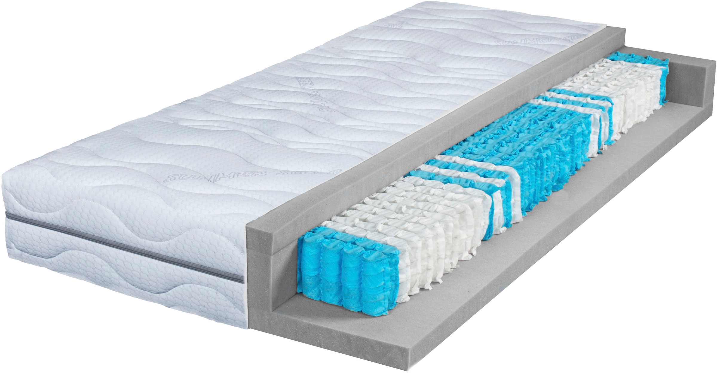 Breckle Taschenfederkernmatratze »Season Sleep TFK 1000«, 26 cm hoch, 1000 Federn, (1 St., 1-tlg.), Matratze in 90x200, 140x200 cm und weiteren Größen, Wendematratze