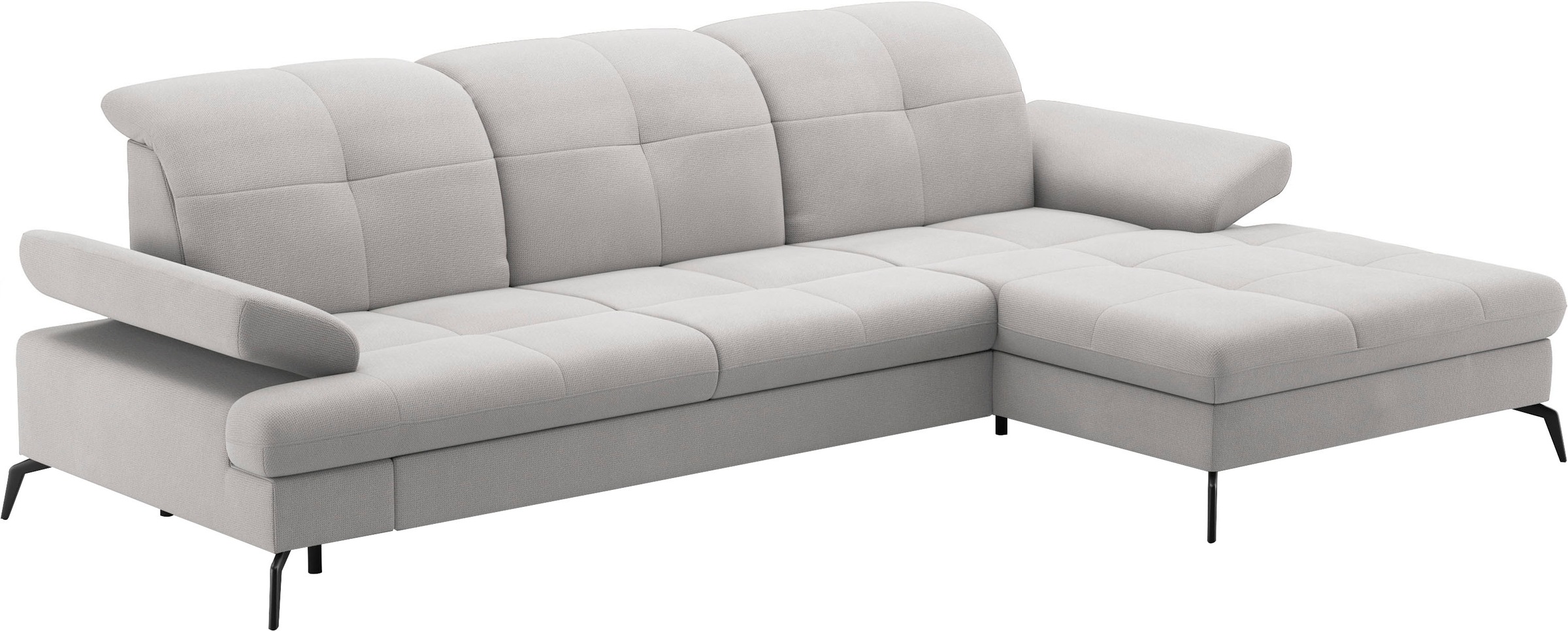 sit&more Ecksofa »Amica, L-Form, inkl. Sitztiefenverstellung & Armteilverstellung«, wahlweise mit Bettfunktion, Bettkasten und Kopfteilverstellung