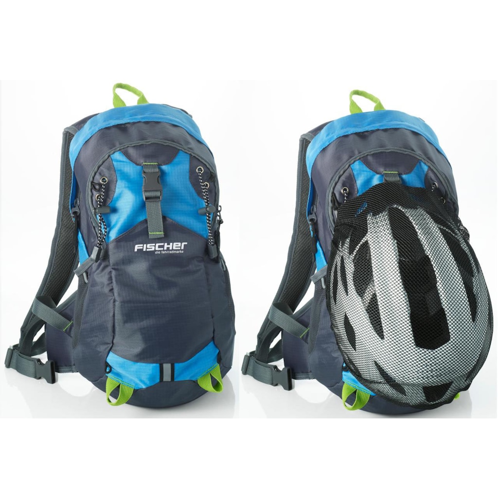 FISCHER Fahrrad Fahrradrucksack »Rucksack mit Helmnetz«