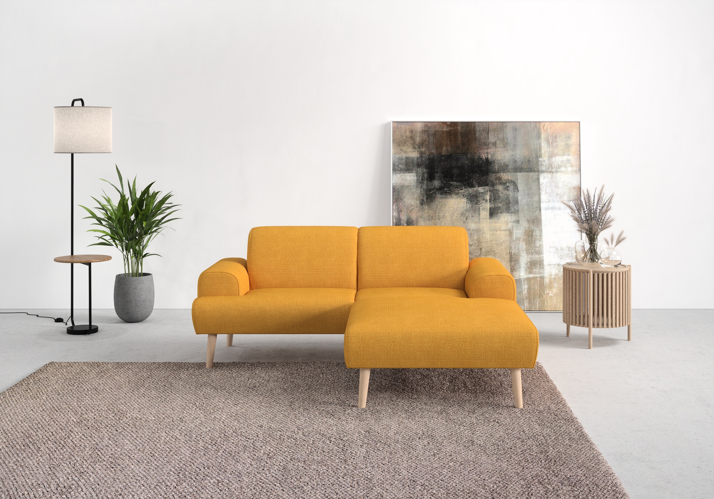 andas Ecksofa »Swift Scandic Design, komfortabler Federkern, Breite 192cm, günstig online kaufen