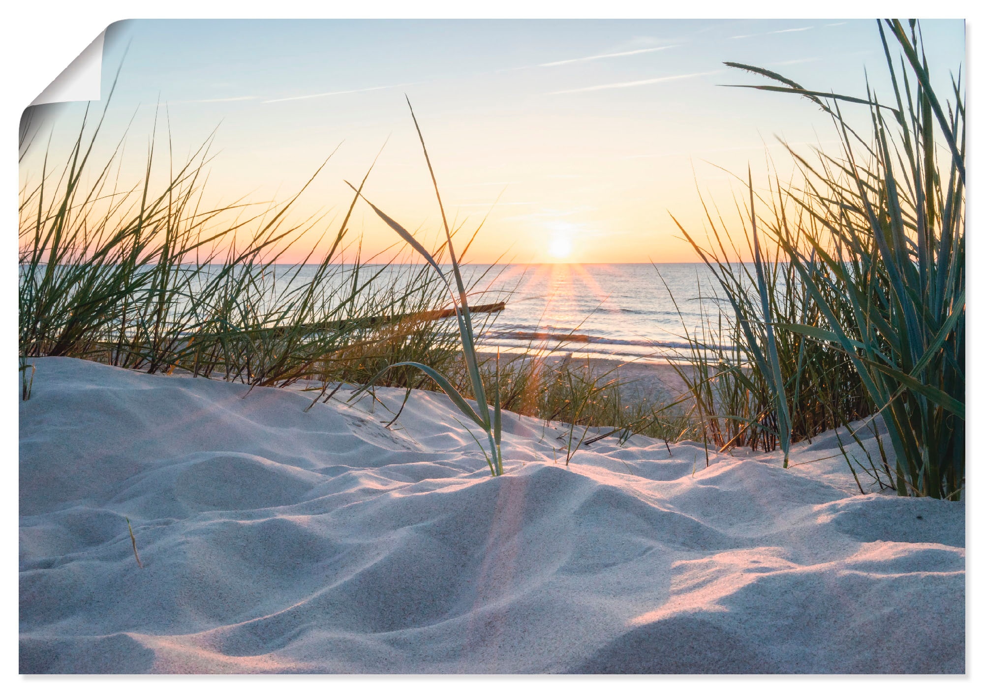 Artland Wandbild »Ostseestrand«, Strand, (1 St.), als Alubild, Outdoorbild, günstig online kaufen