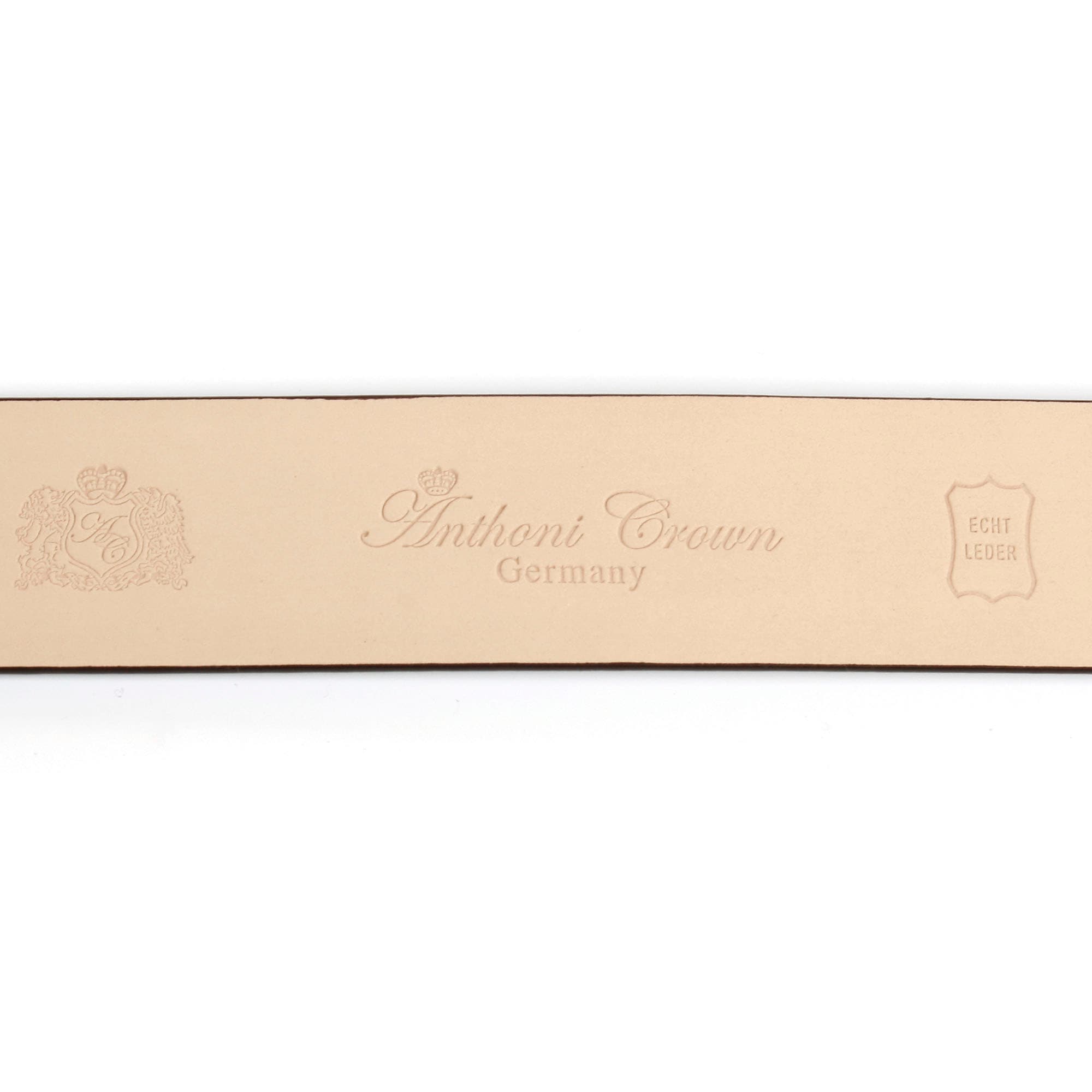 Schließe Crown Anthoni teilbezogene Anker-Logo Ledergürtel mit
