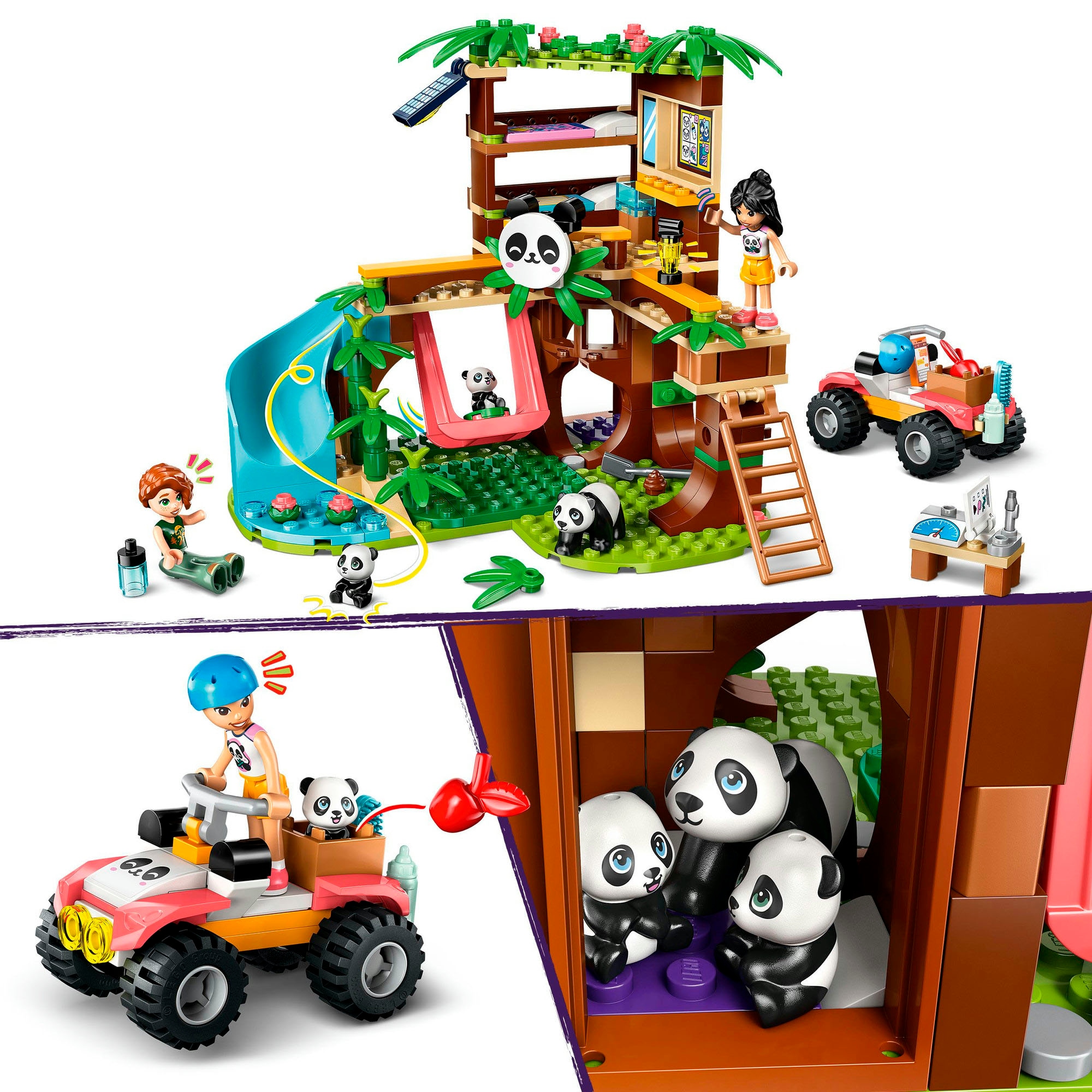 LEGO® Konstruktionsspielsteine »Panda-Pflegestation (42648), LEGO Friends«, (243 St.), Made in Europe