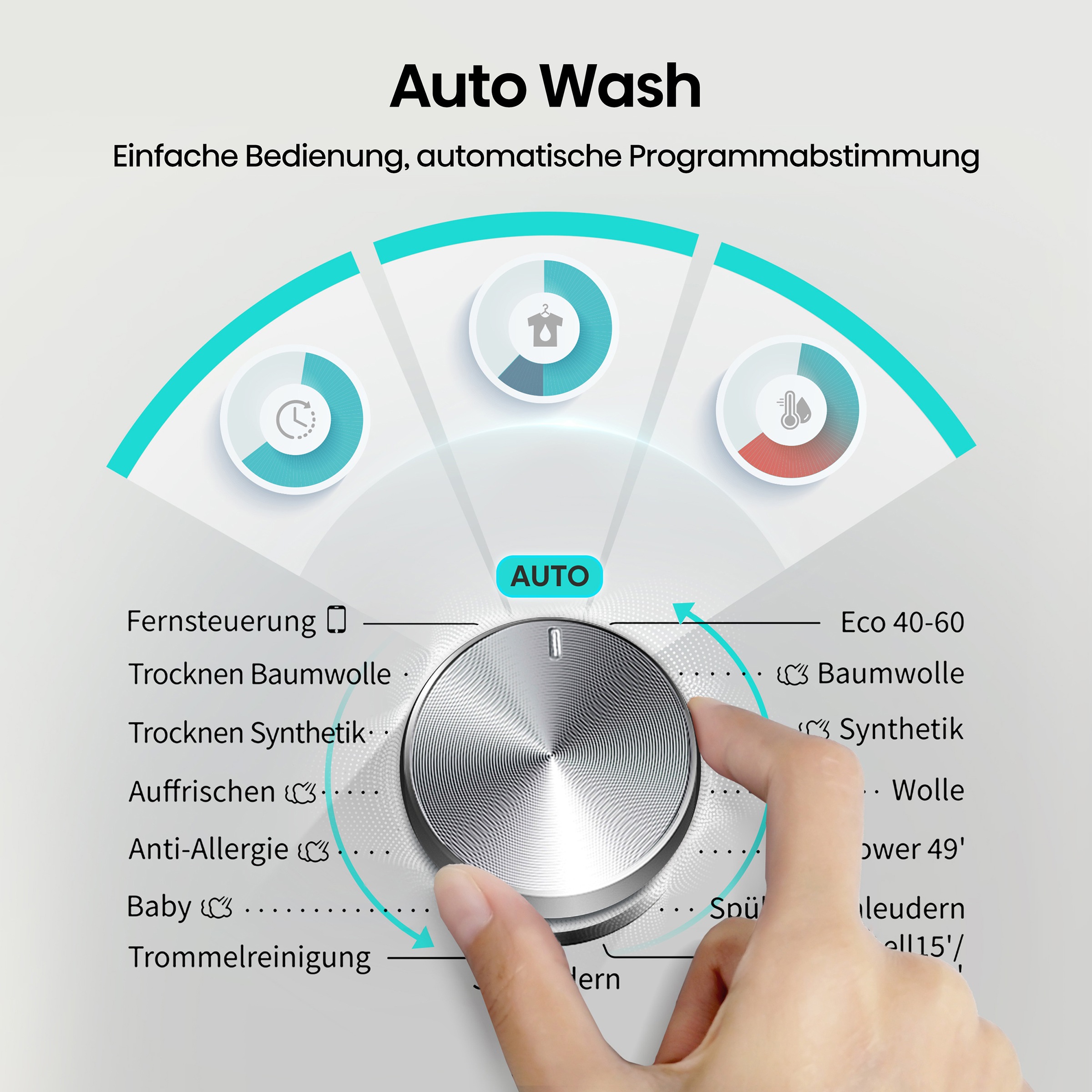 Hisense Waschtrockner »WD3S9043BW3« 3s Serie 9 kg /6 kg 72 dB(A) Waschen & Trocknen in 60 min.