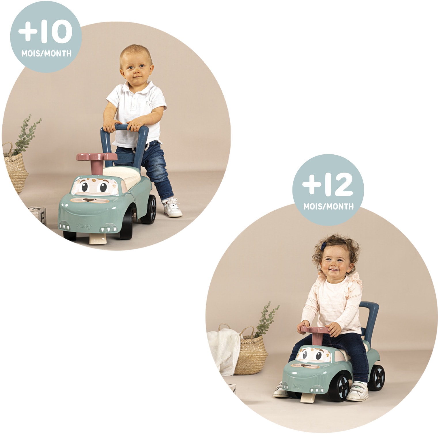 Smoby Rutscherauto »Little Smoby, Mein erstes Auto«, auch als Lauflernhilfe nutzbar