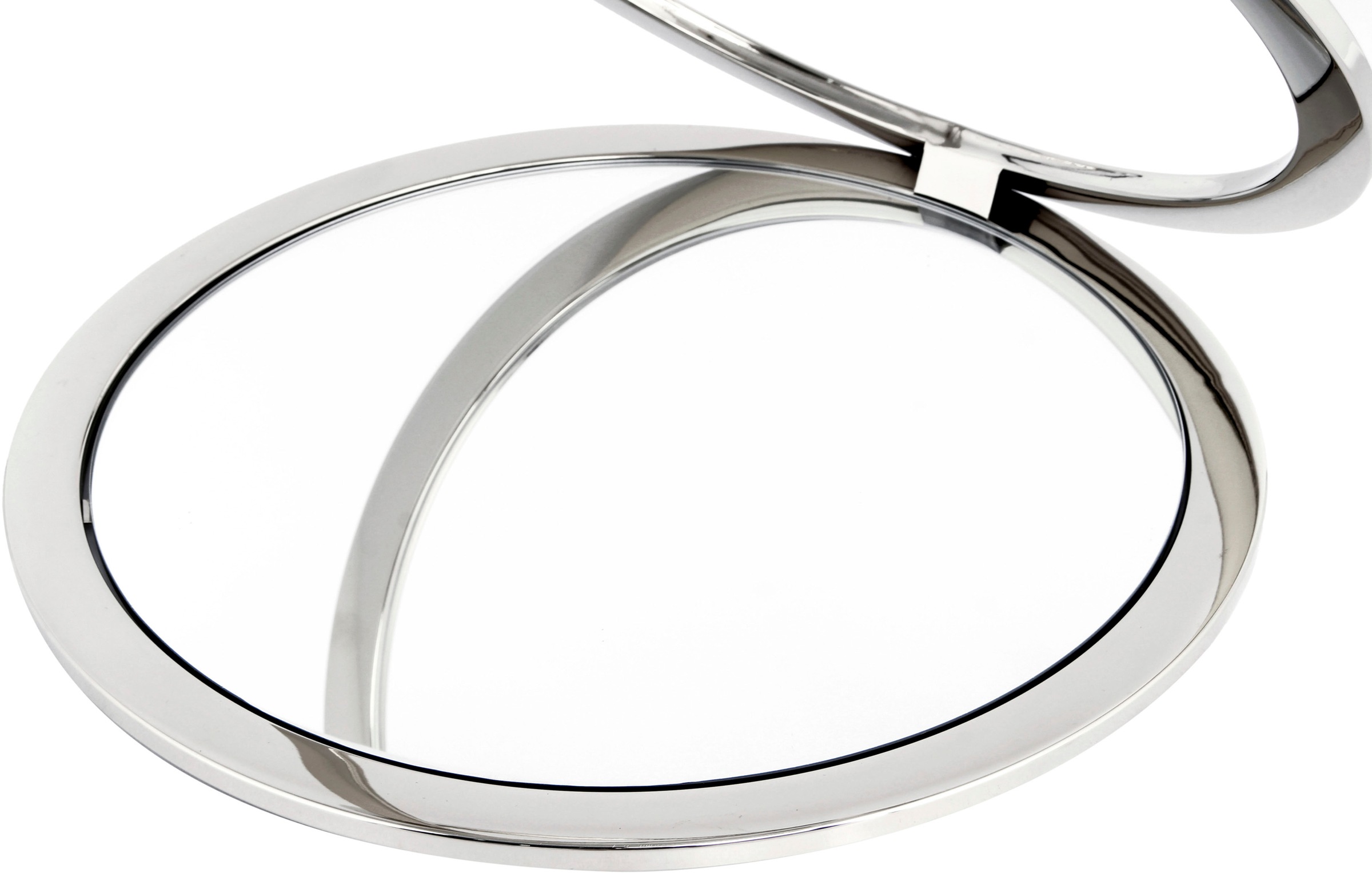 Kayoom Beistelltisch »Spiral 525,Beistelltisch in edlem Design, Glas-Tischplatte«, (1 St.), Extravagante Spiralform, Glamour-Effekt mit dem Spiegelglas