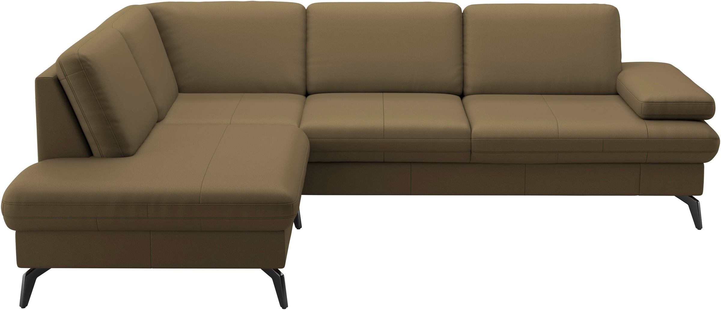 sit&more Ecksofa »Morris L-Form, inkl. Sitztiefenverstellung«, wahlweise mit Armteilverstellung, Bettfunktion & Bettkasten