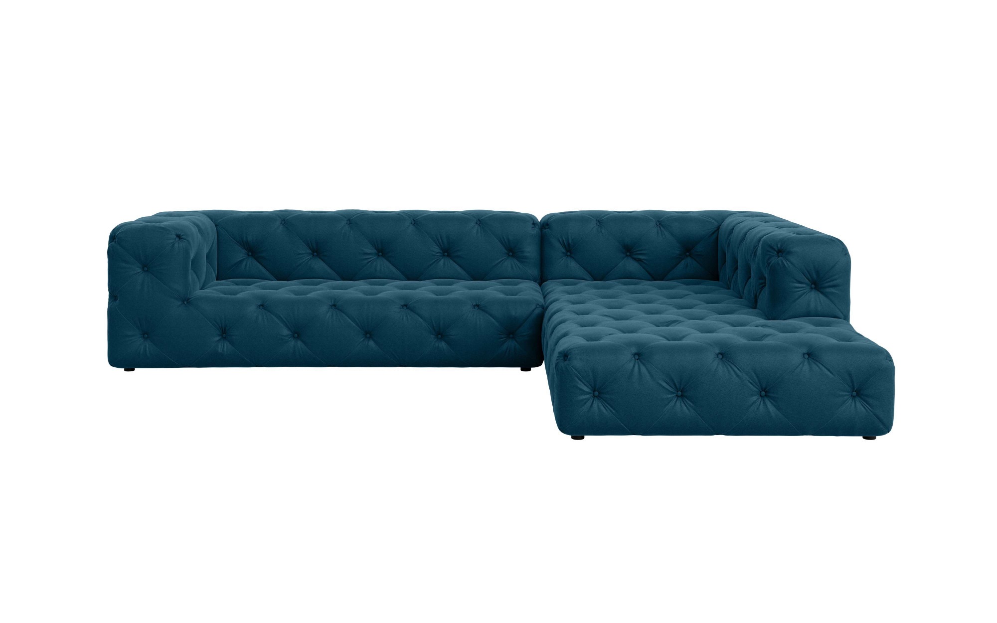 Places of Style Ecksofa "FOLLINA", L-Form, mit klassischer Chesterfield-Kno günstig online kaufen