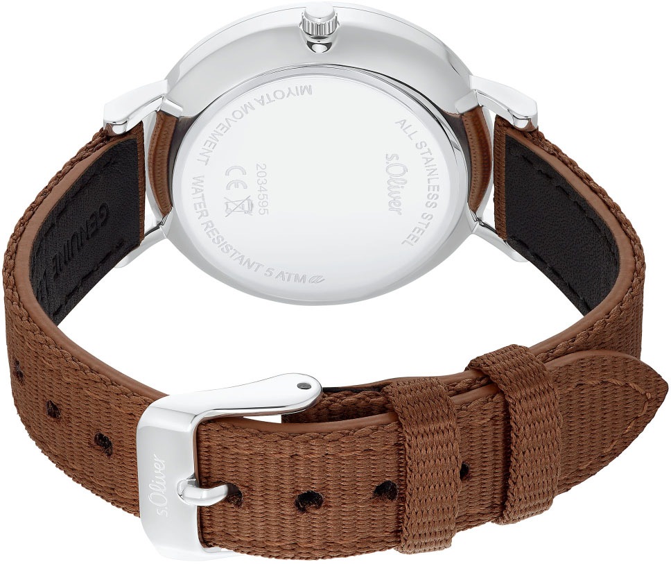 s.Oliver Quarzuhr, Armbanduhr, Damenuhr, analog