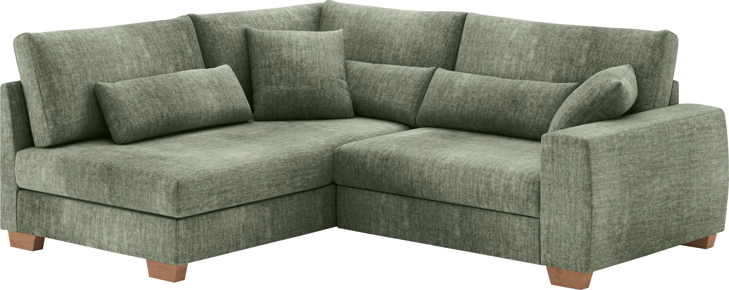 Mr. Couch Ecksofa »Hilla L-Form«, Mit Federkern, wahlweise mit Bettfunktion und Taschenfederkern