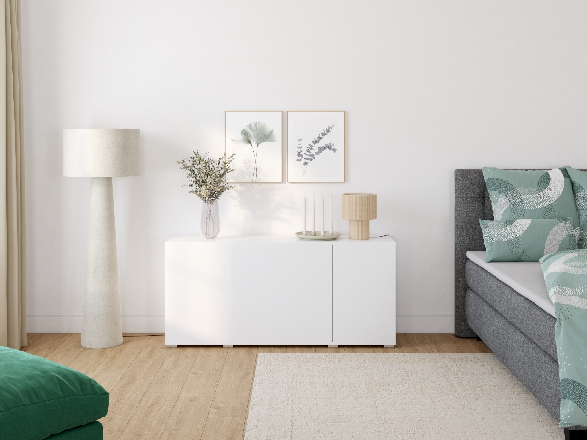 INOSIGN Sideboard »Mister« Kommode, komplett Hochglanz lackiert, Breite (B/H): 225/80 cm