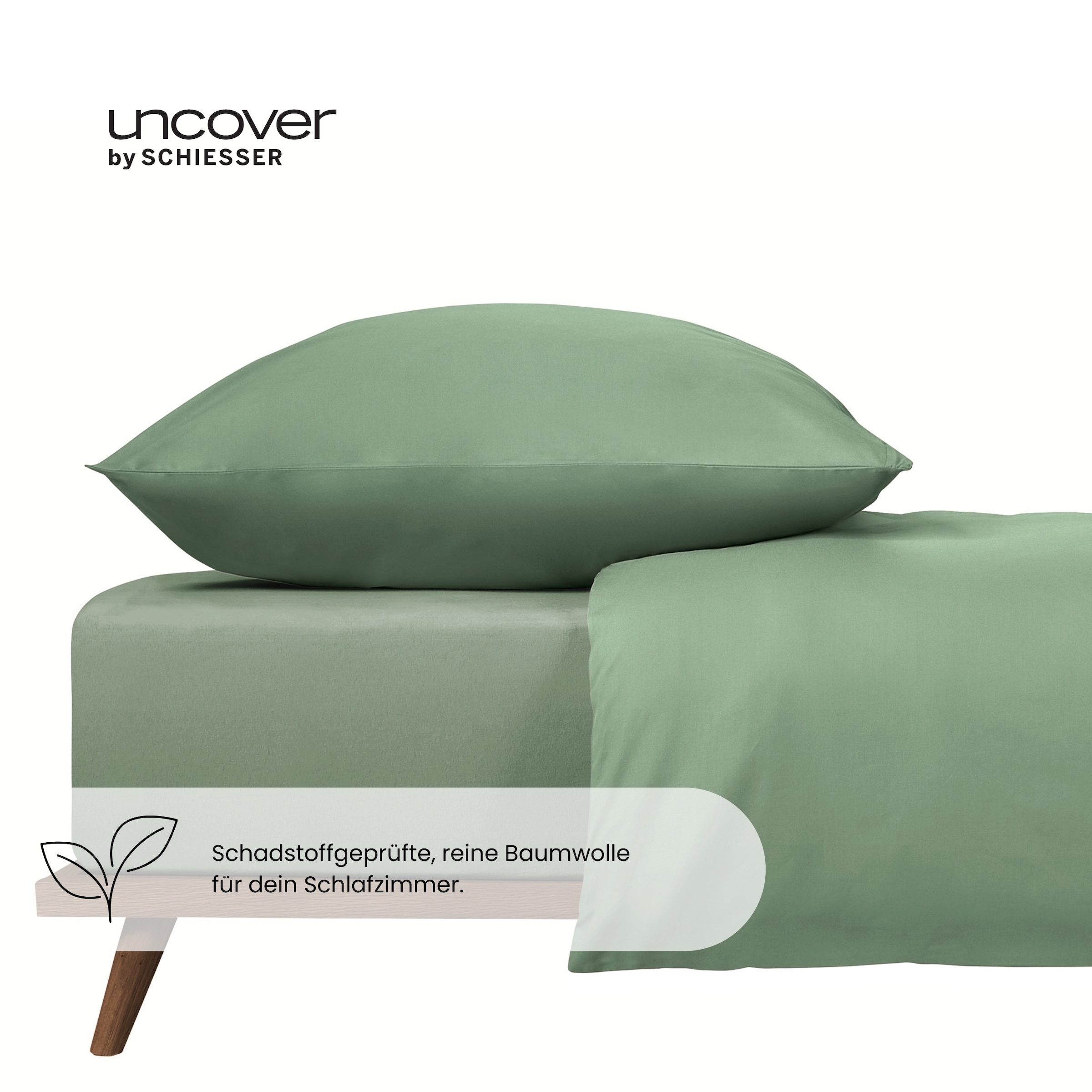 uncover by SCHIESSER Spannbettlaken »New Jersey aus 100% Baumwolle«, Made in Green