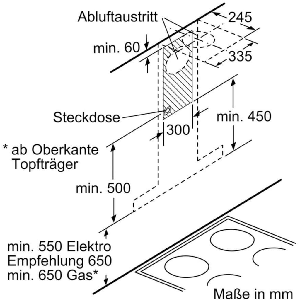 SIEMENS Wandhaube »LC97BCP50«, Serie iQ500