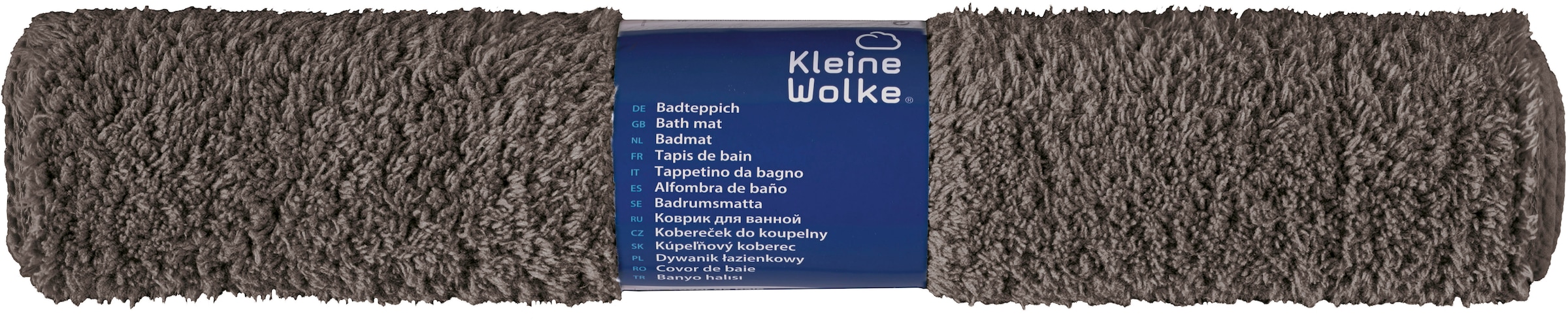 Kleine Wolke Badematte »»Scott«« Höhe 12 mm rutschhemmend beschichtet fußbodenheizungsgeeignet Badteppich, Uni Farben, weich & kuschelig